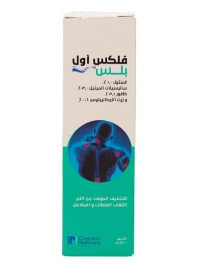 Consumer Nutrition Flexall Plus Pain Relief Cream – 100g Fast-Acting Muscle & Joint Relief - Image 3